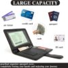 71MbOhT6aZL._AC_SL1500_.jpg Passport Holder for Travel, Leather Passport Holder, RFID Passport Cover Passport Wallet Premium Passport Case with Card Holder & Pen Slot Travel Must Haves Essentials for Women Men (Black)