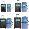 71MotZfYdL._AC_SL1500_.jpg Dimayar 40L Travel Duffle Bag for Men Women - Foldable Duffel Bag with Shoes Compartment - Overnight Bags Waterproof & Tear Resistant(Blue)