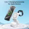 71MqJ9Im8RL._AC_SL1500_.jpg Wireless Charger for MagSafe, AC Island 5-in-1 Portable Travel Charging Station, 15W Max Fast Foldable Magnetic Stand, Evolved for iPhone 16/15/14/13 Series, Apple Watch, AirPods (with 35W Adapter)