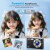 71Ne2g4Kk8L._AC_SL1500_.jpg 4K Digital Camera,Autofocus 50MP UHD Vlogging Camera for YouTube,Compact with 16X Digital Zoom Anti-Shake,Travel with 32GB Card, 2 Batteries for Beginners and Teens