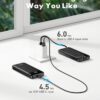 71NiF8Gz5eL._AC_SL1500_.jpg Portable Charger with Built in Cables, Portable Charger with Cords Wires Slim 10000mAh Travel Essentials Battery Pack 6 Outputs 3A High Speed Power Bank for iPhone Samsung Pixel LG Moto iPad