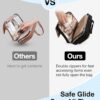 BAGSMART Toiletry Bag Hanging Travel Makeup Organizer with TSA Approved Transparent Cosmetic Bag Makeup Bag for Full Sized Toiletries, Medium-Black