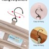 BAGSMART Toiletry Bag Hanging Travel Makeup Organizer with TSA Approved Transparent Cosmetic Bag Makeup Bag for Full Sized Toiletries, Medium-Black