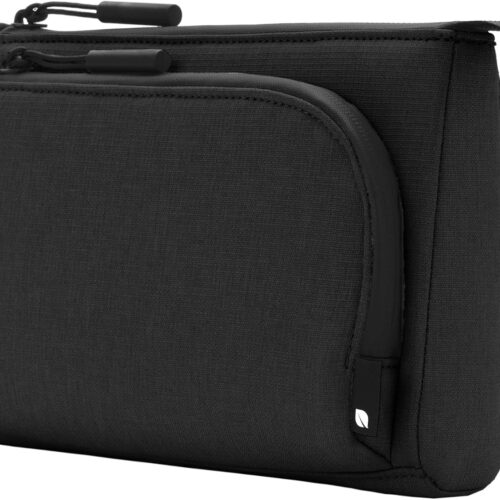 71OS2jMTcxL._AC_SL1500_.jpg Incase Facet Accessory Organizer – Electronic Organizer Case, Multiple Zippered Compartments, Cable Managment, Easy Carry Loop, Water-Repellent, Travel-Friendly – Twill Black