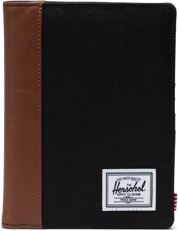 71OZN5gXgL._AC_SL1500_.jpg Herschel Passport Holder, Black/Tan, Standard