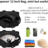 Small Gym Bag Carry On Bag - 12 in Mini Duffle Bag Lightweight for Overnight Travel（Black）
