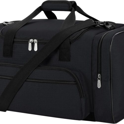Sports Duffel Bag 20 inch for Travel Gym – Black