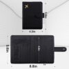 71PGpRr2jsL._AC_SL1500_.jpg GOAUS Passport Holder for Travel with Airtag Card Slots, Money Pocket, Women Men RFID Blocking Wallet Book Case Black