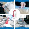 Vacuum Storage Bags for Travel, 10 Pack Vacuum Seal Bags for Clothing Travel, Vacuum Sealer Bags with High Pressure Electric Pump, Portable Space Saver Bags for Luggage Traveling