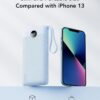 71QipGlFsL._AC_SL1500_.jpg VRURC 10000mAh Power Bank Built-in Cables, Portable Charger with LED Display, Slim Travel Battery Pack with Cords, 5 Output Dual Input Phone Charger for Cell Phone Smart Devcies-Blue(1 Pack)