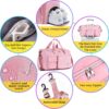 71Qw52pJWVL._AC_SL1500_.jpg FIORETTO Women's Gym Duffle Bag with Shoes Compartment, 37L Capacity, Ideal for Travel, Gym, Sports, Duffel, Weekender
