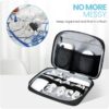 71R4j3jz5bL._AC_SL1500_.jpg Electronics Organizer Bag, Portable Cable Organizer Case Travel Electronic Accessories Storage Case - Travel storage bag for Cables, Chargers, Phone, SD Cards - Black