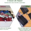 YAMIU Travel Shoe Bags Set of 4 Waterproof Nylon with Zipper for Men & Women, Black
