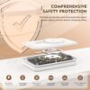 Magnetic Wireless Charger for iPhone: 3 in 1 Travel Charging Station for Apple Devices for iPhone 16 15 14 13 12 Pro Max Plus - Foldable Charging Pad for Apple Watch Series & Airpods 4 3 2 Pro