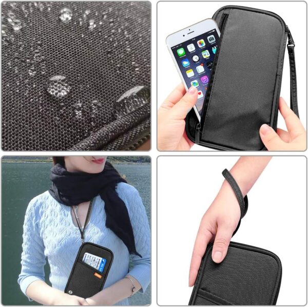 71SPX-RlkSL._AC_SL1000_.jpg RFID Family Passport Wallet Holder Waterproof, Travel Document Organizer Credit Card Clutch Bag for Men Women