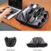 71Sceuud2oL._AC_SL1500_.jpg Besnfoto Tech Pouch Electronic Organizer Accessory Bag Waterproof Travel Portable Carrying Case for Cables, Camera Batteries, Photography card, MaceBook Charger