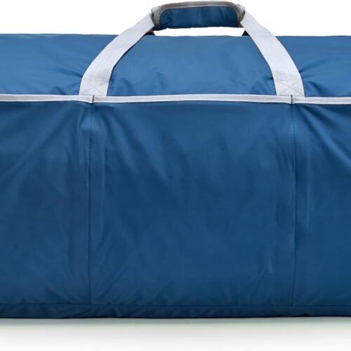 71SjdG7RWeL._AC_SL1500_.jpg Amazon Basics Large Duffel Bag (100L) for Travel, Travel Bag, with Multiple Zippered Pockets, Lightweight yet Durable Nylon Material, 50-Pound Weight Capacity, Navy Blue, 32.4″L x 16.9″W x 16.9″H