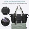 71THzJa2Y9L._AC_SL1500_.jpg DMLuna Travel Duffel Bag, Tote Sports Gym Bag, Shoulder Overnight Weekender Bag for Women & Men, Hospital bag, Expandable Duffel Bag with Trolley Sleeve/Wet Pocket