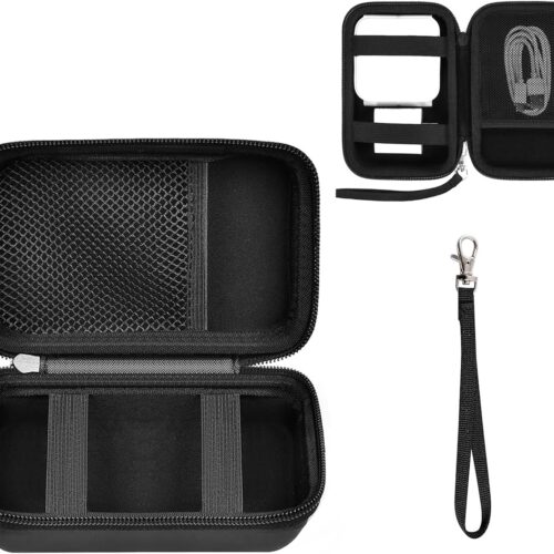 Travel Case for UCOMX/Anker MagGo 3-in-1 Charging Station, Magnetic Foldable Station Storage Holder Bag, Cable Charger Organizer Case for Apple Watch Fast Charger Cable and Adapter, Box Only(Black)