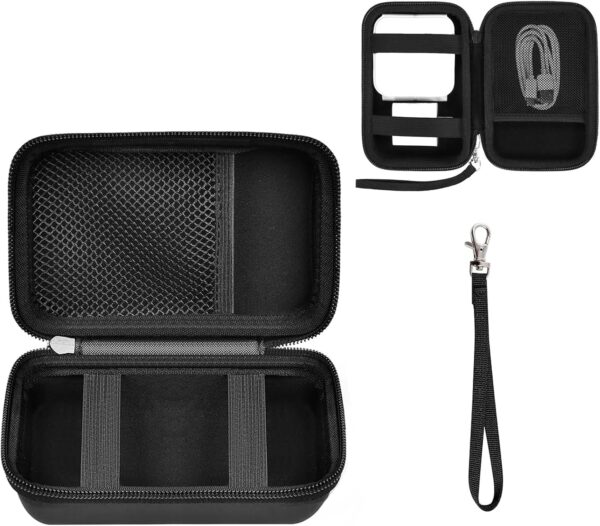 Travel Case for UCOMX/Anker MagGo 3-in-1 Charging Station, Magnetic Foldable Station Storage Holder Bag, Cable Charger Organizer Case for Apple Watch Fast Charger Cable and Adapter, Box Only(Black)