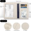 2 Pack Passport Cover With Card Slots RFID Blocking-White&Black