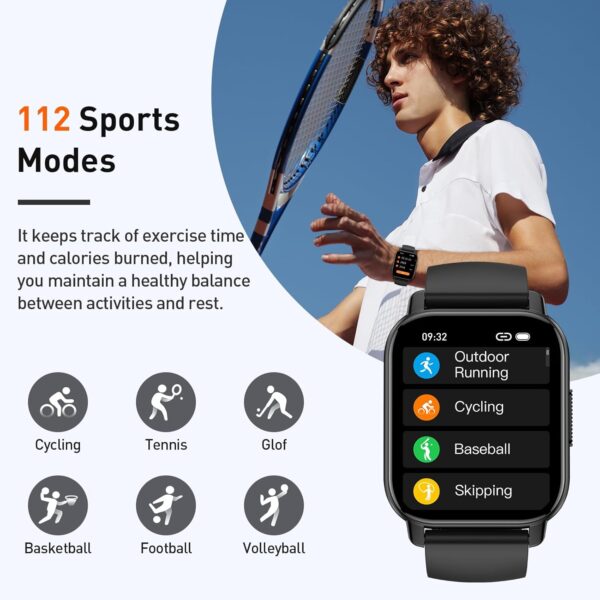 71UX9e2Xs6L._AC_SL1500_.jpg Smart Watch, 1.95" Smartwatch for Men Women(Answer/Make Call), 2025 New Fitness Watch with 110+ Sports Modes, Fitness Activity Tracker with Heart Rate/Pedometer/Sleep/IP68 Waterproof for Android iOS