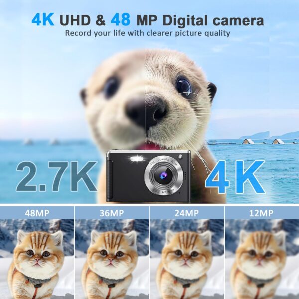 71Um6BmJTL._AC_SL1500_.jpg 4K Digital Camera,Autofocus 50MP UHD Vlogging Camera for YouTube,Compact with 16X Digital Zoom Anti-Shake,Travel with 32GB Card, 2 Batteries for Beginners and Teens