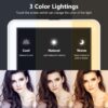 71VHsEPcnL._AC_SL1500_.jpg Rechargeable Makeup Mirror for Travel, Vanity Mirror with 80LEDs, 3 Color Light, 2000mAh Battery, Portable Ultra Slim Lighted Mirror, Travel Essential