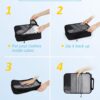 BAGSMART 6 Set Compression Packing Cubes - Lightweight Travel Essentials, Durable Luggage Organizer