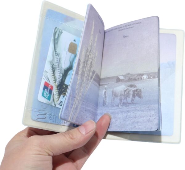 Passport and Card Holder Combo, Cute Style Game Retro Compact, Lightweight, Waterproof, Aesthetic design