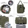 Travel Duffel Bag with Shoes Compartment Sports Gym Bag with Dry Wet Separated Pocket for Men and Women, Overnight Bag Weekender Bag Training Handbag Yoga Bag - Olive Green