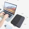 71VThYpdIML._AC_SL1500_.jpg BAGSMART Electronics Travel Organizer Case for 10.2 Inch Tablets, Tech Pouch Essentials for Power Bank, SD Cards, Cord and Cable Storage Bag, Black