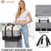 LOVEVOOK Weekender Bag, Large Travel Duffel Bag for Women with 2 Packing Cubes, Carry on Overnight Bag with Shoe Compartment, Mom Hospital Bags for Labor and Delivery