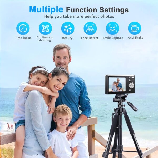 71VduGHfCxL._AC_SL1500_.jpg 4K Digital Camera,Autofocus 50MP UHD Vlogging Camera for YouTube,Compact with 16X Digital Zoom Anti-Shake,Travel with 32GB Card, 2 Batteries for Beginners and Teens