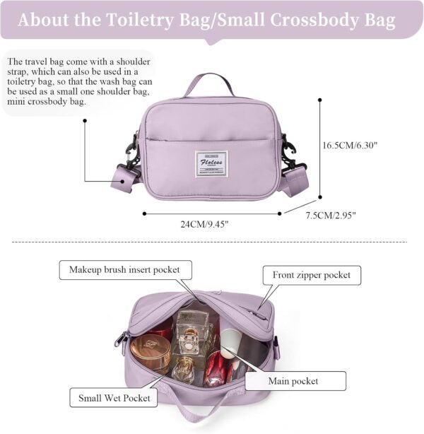 71Vql3qLOL._AC_SL1500_.jpg Weekender Bags for Women,Personal Item Travel Bag with Shoes Compartment,Overnight Travel Duffel Bag with Toiletry Bag
