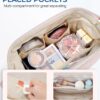 71WDHNvKVhL._AC_SL1500_.jpg BAGSMART Makeup Bag Travel Toiletry Bag, Puffy Padded Make Up Bags for Women Makeup Organizer Case, Wide-open Pouch Purse Travel Essentials Toiletries Accessories Brushes, Pink