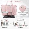 Gym Bag LOVEVOOK Travel Duffel Bag with USB Charging Port,Weekender Bags for Women with Shoe Compartment,Carry on Overnight Bag with Toiletry Bag,Hospital Bags for Labor and Deliver