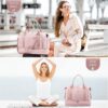 Gym Bag LOVEVOOK Travel Duffel Bag with USB Charging Port,Weekender Bags for Women with Shoe Compartment,Carry on Overnight Bag with Toiletry Bag,Hospital Bags for Labor and Deliver