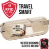 Money Belt for Travel - Hidden Travel Pouch Protect Your Credit and Money With RFID Blocking Passport Holder Waist Wallet (Khaki)