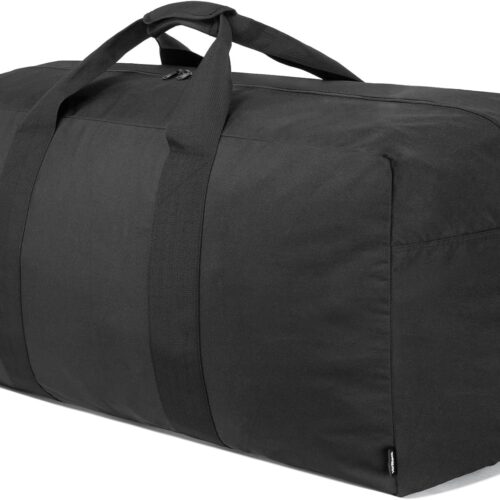 Vorspack Extra Large Duffle Bag for Travel – 100L Duffel Bag for Men Gear Bag for Storage Foldable Weekender Bag for Overnight Camping – Black