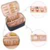 71Y-FIYPw6L._SL1500_.jpg OCHEAL Makeup Bag, Portable Cosmetic Bag, Large Capacity Travel Makeup Case Organizer, Black For Women Toiletry Bag for Girls Traveling With Handle and Divider