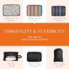 71Y34uOdsuL._AC_SL1500_.jpg HOTOR Packing Cubes for Suitcases - 6 Pieces, Light Packing Cubes for Travel, Premium Suitcase Organizer Bags Set, Space-Saving Luggage Organizers, Travel Accessories and Essentials, Black