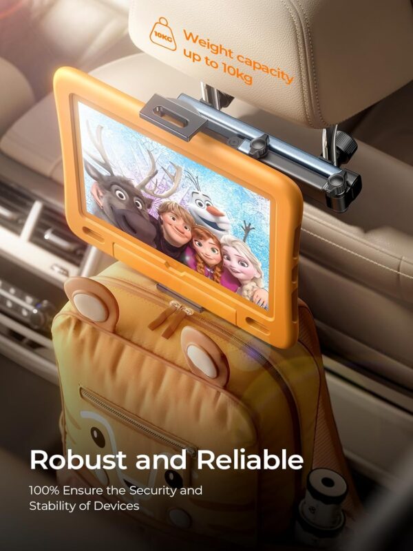 71YBBTHn3aL._AC_SL1500_.jpg LISEN 3 in 1 for iPad Holder for Car Accessories for Women Interior Road Trip Essentials Camping Tablet Holder Backseat Car Organizer Car TV for Backseat Headrest iPad Car Mount Kids Fire Tablet