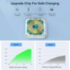 UCOMX 3 in 1 Charging Station for Multple Devices,Foldable 3 in 1 Wireless Charger for Travel,Nano Wireless Charging Station for iPhone16 15 14 13 12 Pro Max/Watch 10 9 8 7 6 5 4 3 Ultra/AirPod Pro