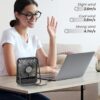 71ZFESFkZ0L._AC_SL1500_.jpg Koonie USB Desk Fan, Strong Wind Ultra Quiet Small Personal Fan with 180° Tilt Folding and 3 Speeds Adjustable, USB-C Corded Powered Mini USB Fan for Office Desktop Bedroom, NO BATTERY