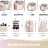 71ZsTRLblUL._AC_SL1500_.jpg Veken 8 Set Packing Cubes, Travel Gifts for Women Mom, Carry on Suitcase Organizer Bags with Hanging Toiletry Bag and Large Laundry Bag, Travel Essentials Luggage Accessories for Cruise Ship