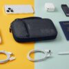 71a9MWyBSiL._AC_SL1500_.jpg BAGSMART Cord Organizer Travel Cable Organizer Bag Tech Electronic Organizer Travel Case, Travel Essentials for Charger, Cable, Phone, Flash drive, Single Layer - Black