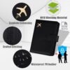 71aR7WWsINL._AC_SL1500_.jpg GOAUS Passport Holder for Travel with Airtag Card Slots, Money Pocket, Women Men RFID Blocking Wallet Book Case Black