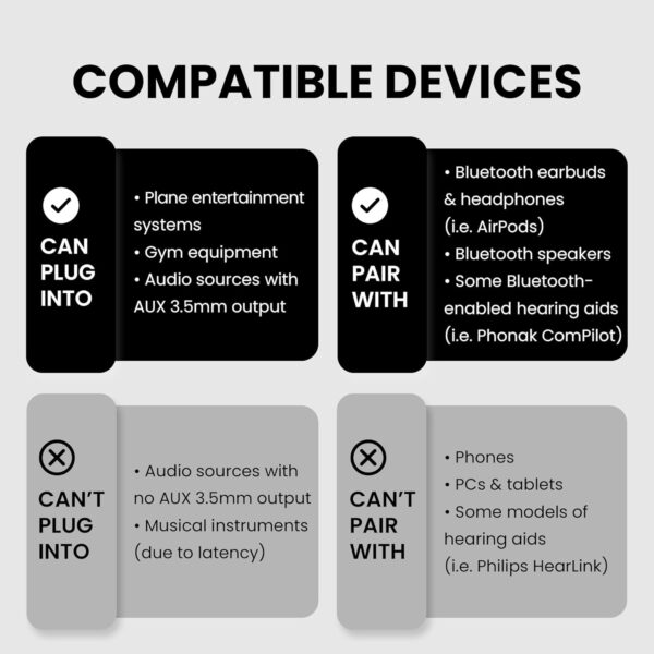 71axUVHkLpL._AC_SL1500_.jpg Avantree Relay - Premium Airplane Bluetooth 5.3 Adapter, Supports 2 AirPods or Headphones with aptX Adaptive, 3.5mm AUX Jack Wireless Audio Transmitter for Planes, Airline, Travel, TV