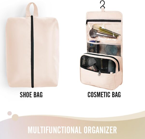 71ayrAPOQpL._AC_SL1500_.jpg Veken 8 Set Packing Cubes, Travel Gifts for Women Mom, Carry on Suitcase Organizer Bags with Hanging Toiletry Bag and Large Laundry Bag, Travel Essentials Luggage Accessories for Cruise Ship